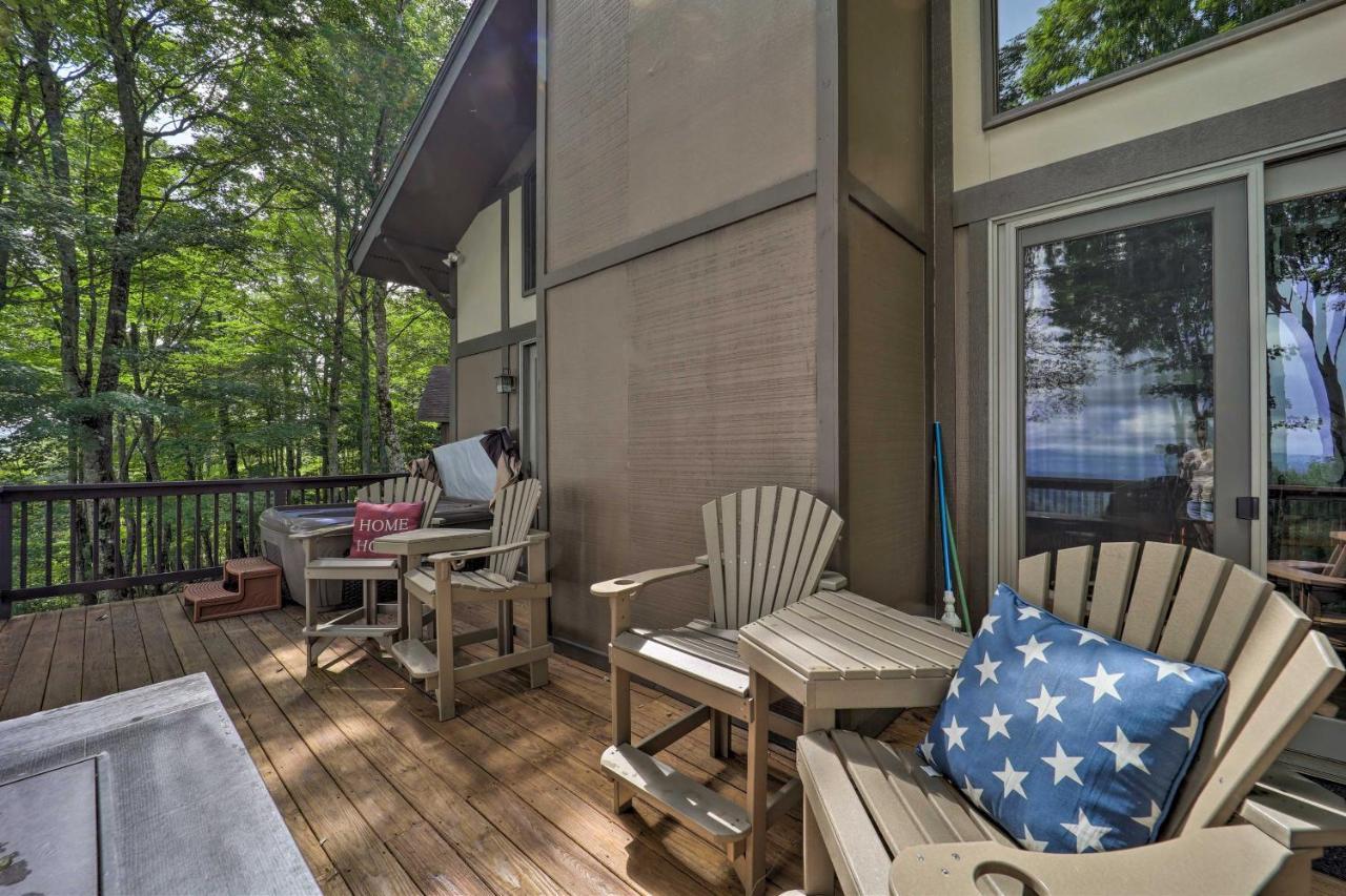 Beech Mountain Cabin Retreat With Hot Tub And Views! מראה חיצוני תמונה